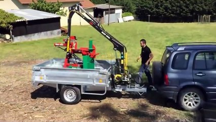 Кран манипулятор на базе легкового прицепа