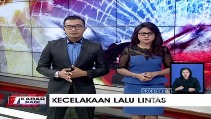 Minibus Terbalik Usai Tabrak Separator Bus Transjakarta