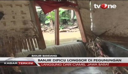 Banjir Ciamis Dipicu Longsor Pegunungan Geger Bentang