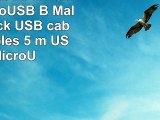 DeLOCK USB 20 5m 5m USB A MicroUSB B Male Male Black USB cable  USB cables 5 m USB A