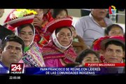 Así fue el encuentro entre el Papa Francisco y los líderes de las comunidades indígenas en Puerto Maldonado