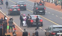 PM Narendra Modi breaks protocol, walks down Rajpath to greet people