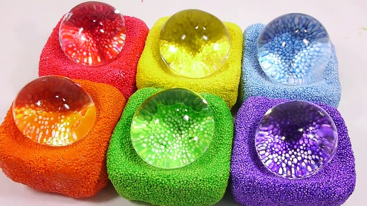 1000 Degree Knife VS Orbeez Foam Clay Learn Colors Slime Jelly Icecream