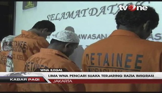 Lima WNA Pencari Suaka Terjaring Razia Imigrasi
