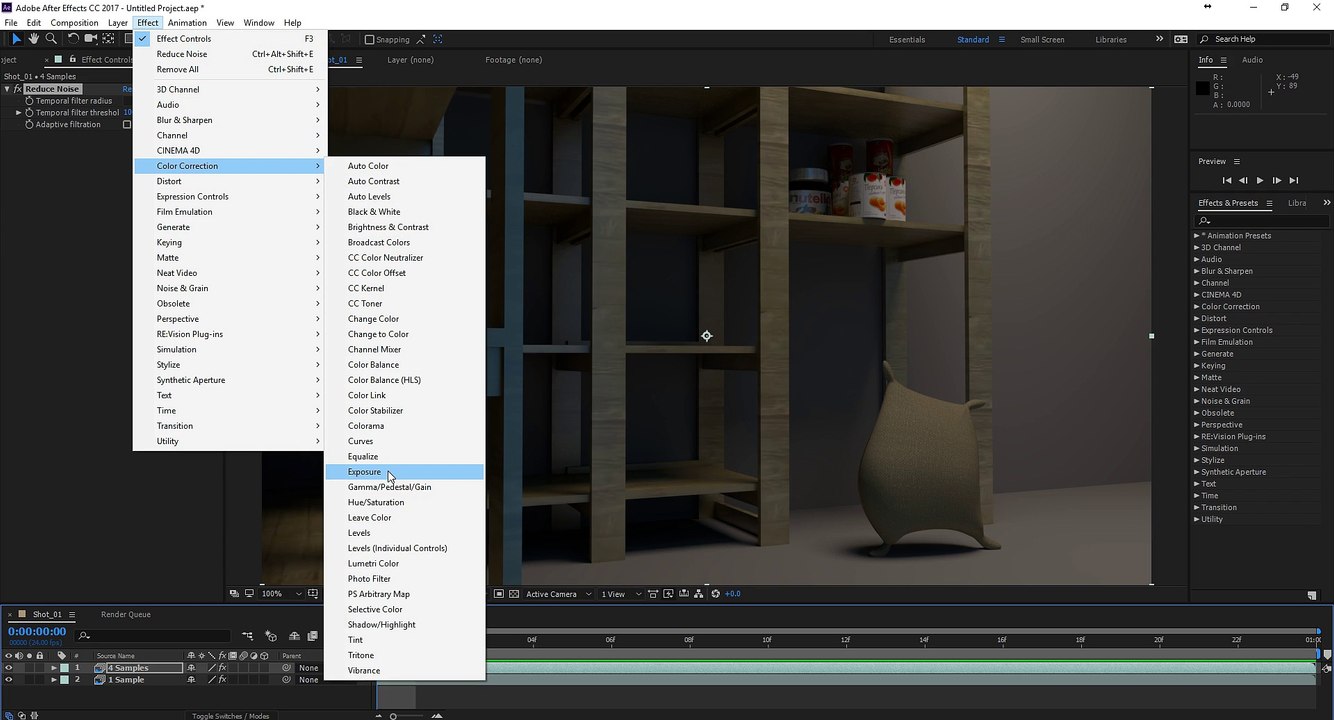 Cleaning a Noisy Arnold Render In After Effects