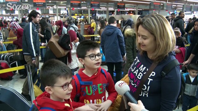Sabiha Gökçen'de karne tatili yoğunluğu