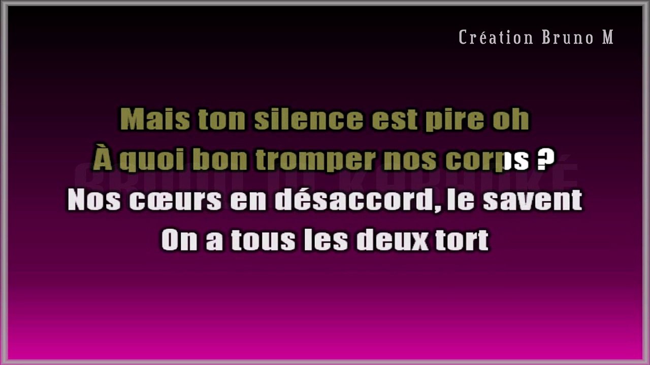 Zaho - Comme tous les soirs KARAOKE / INSTRUMENTAL
