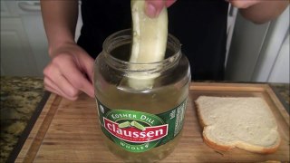 Eating Sounds - Peanut Butter & Pickle Sandwich!?! + Gingerbread Soda
