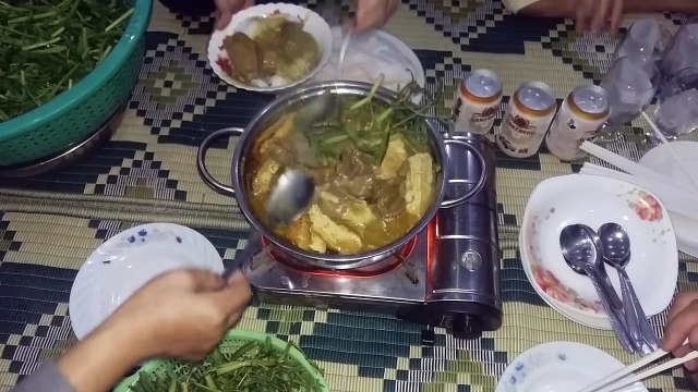 How To Make Cambodian Traditional Duck Soup Eaten With Morning Glories In My Village