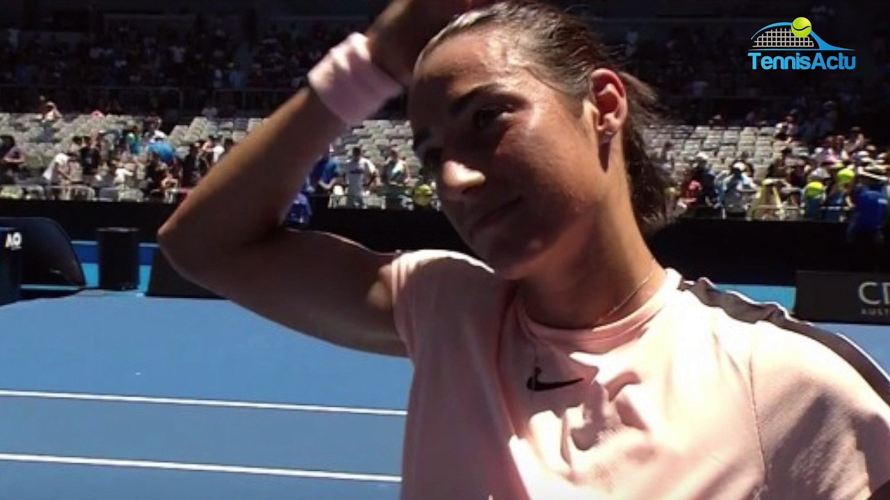 Open d'Australie 2018 - Caroline Garcia en huitièmes : "Je suis en progrès dans mon tennis"