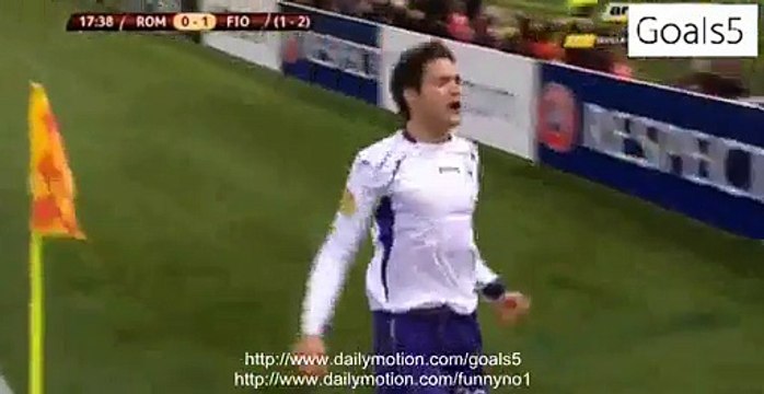 Marcos Alonso Goal AS Roma 0 - 2 Fiorentina Europa League 19-3-2015