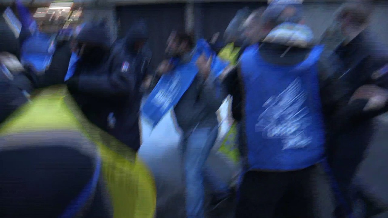 Manifestation des gardiens de prison à Fleury-Mérogis (18/01/2018)