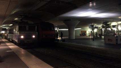 BB 7200 ( Nez cassés ) et BB 26000 (Sybic) - Intercités - Gare d'Austelitz