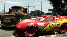 Lightning McQueen VS Tow Mater Race Illegal Street Drifting Track
