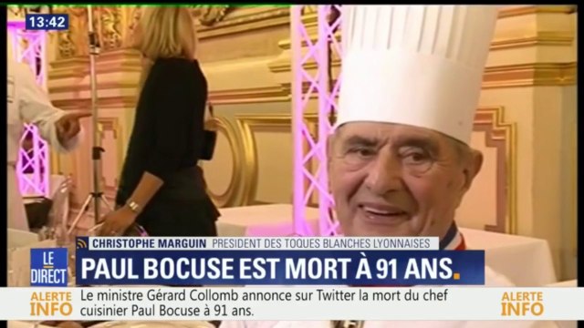 Mort de Paul Bocuse: On a perdu notre dieu , dit le président des toques lyonnaises