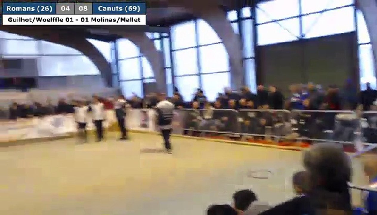 Coupe de France des Clubs à Romans : doublette Guilhot/Woelffle VS Molinas/Mallet