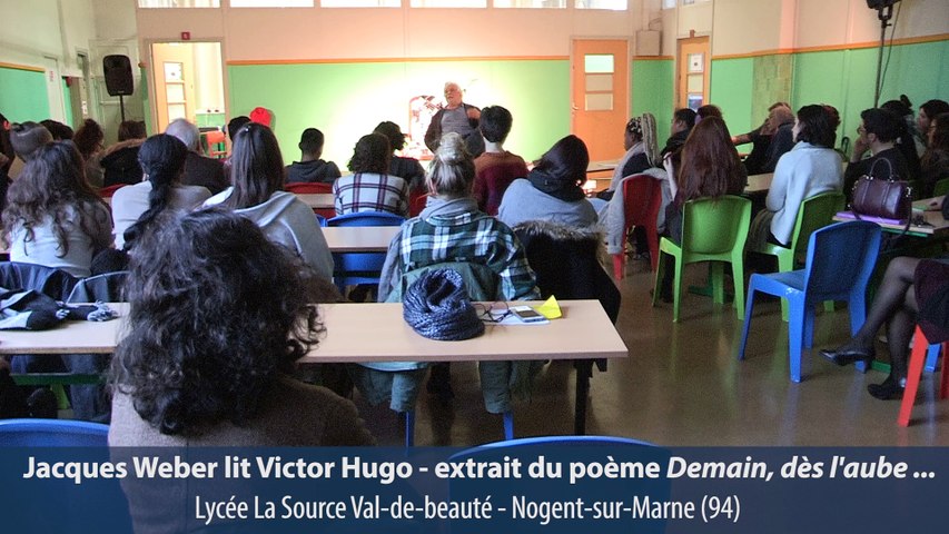 Jacques Weber rencontre les élèves de l'académie de Créteil - Vidéo  Dailymotion