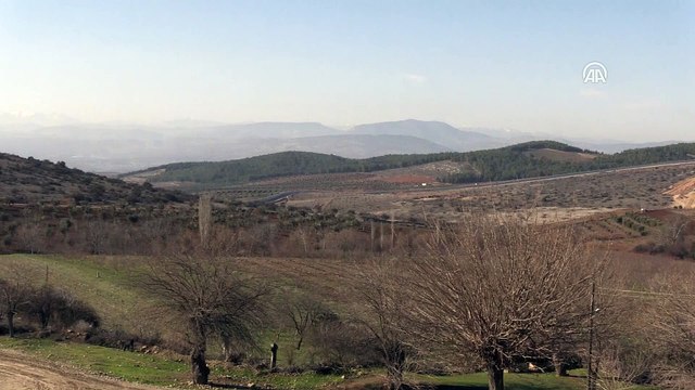 Afrin'deki PYD/PKK mevzilerine topçu atışı (2) - KİLİS