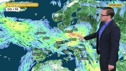 下载视频: Das Wetter in Europa am 20. Januar 2018