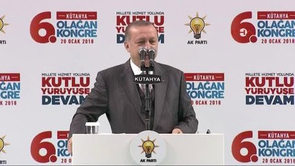 Kütahya-Cumhurbaşkanı Erdoğan AK Parti İl Kongresi'nde Konuştu