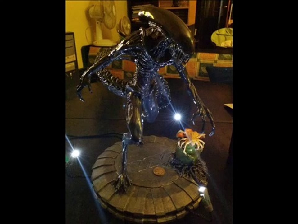 Handmade Alien Ambilight Sculpture - photos - polymer clay