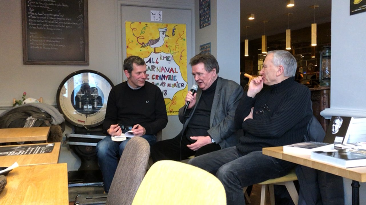 François Guérif et Jean-Paul Gratias au restaurant La Perle