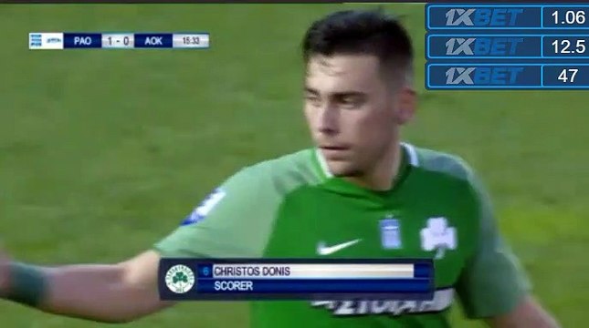 Christos Donis Goal HD - Panathinaikos 1-0 Kerkyra 20.01.2018
