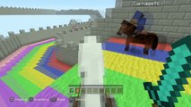 Minecraft PS4 - HORSE RACING - Mini-Game ( Best Horse Racing on Minecraft PS3, PS4 )