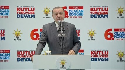 Uşak- Cumhurbaşkanı Erdoğan, Partisinin Uşak 6. Olağan İl Kongresinde Konuştu -5