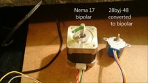 Converting 28byj 48 stepper motor to bipolar