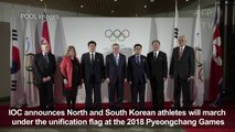 North and South Korea to march under same flag at 2018 Games:IOC