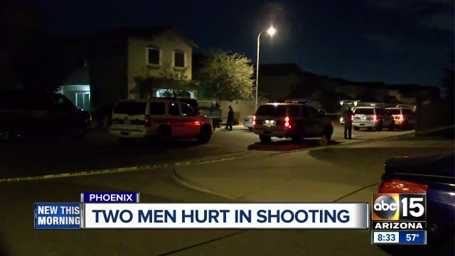 Two shot in south Phoenix, man detained for questioning