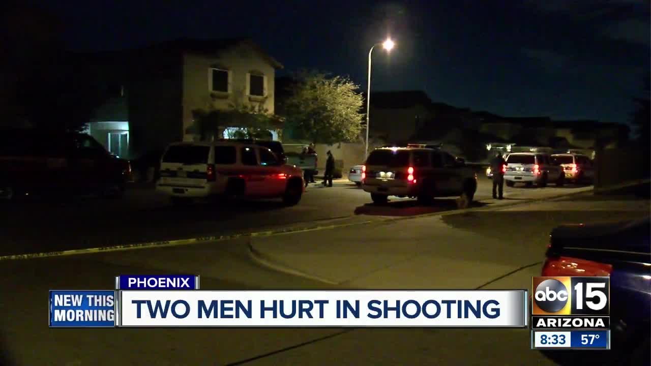Two shot in south Phoenix, man detained for questioning