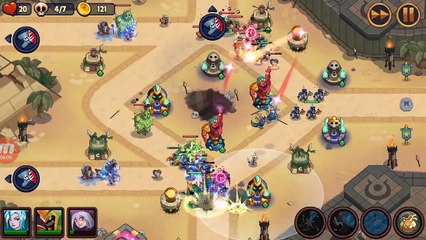 World 3 Level 75 Campaign Mode Realm Defense TD | Great Necropolis Bow