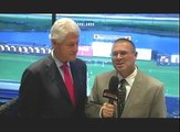 Former President Clinton Visits Meadowlands Racetrack
