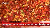 Baharat diye ağaç kabuğu yedirmişler