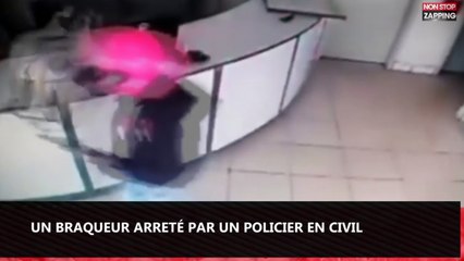 Brésil : Un braqueur se fait arrêter par un policier en civil (vidéo)