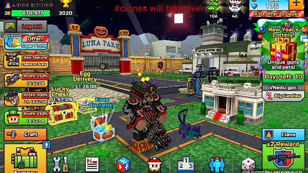 Pixel Gun 3d 13.3.0 clone glitch pg3d how to clone(Part1)