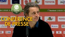 Conférence de presse Valenciennes FC - Havre AC (1-1) : Réginald RAY (VAFC) - Oswald TANCHOT (HAC) - 2017/2018