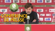 Conférence de presse Stade Brestois 29 - RC Lens (1-1) : Jean-Marc FURLAN (BREST) - Eric SIKORA (RCL) - 2017/2018