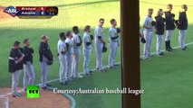 Viral: Boy gets hiccups singing Australian anthem at baseball game