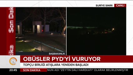Obüsler PYD'yi vuruyor