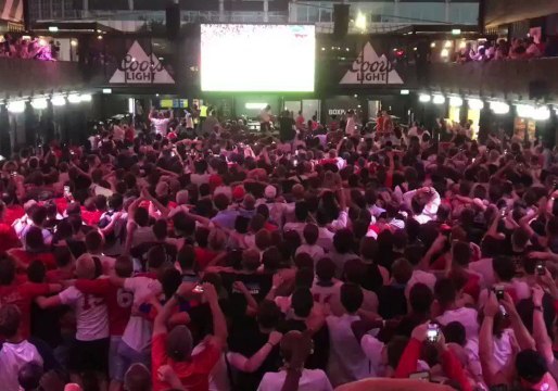 Crowd Erupts in London as Eric Dier Nets Decisive World Cup Penalty