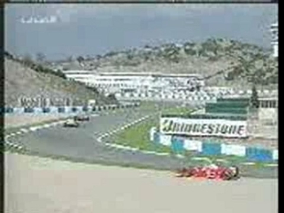 F1 1997 Schumacher Michael & Jacques Villeneuve Crash