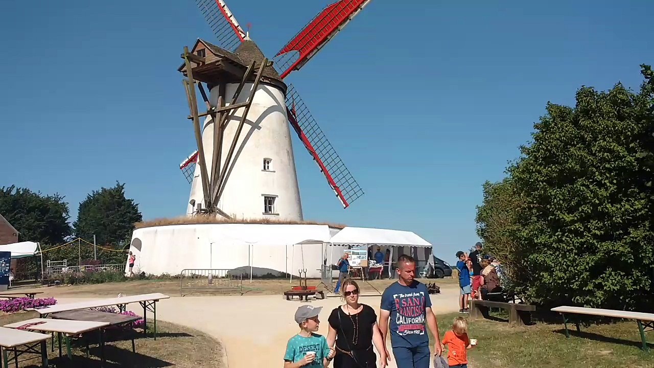 La fête du moulin d'Ostiches, avec la visite des chevaux de trait