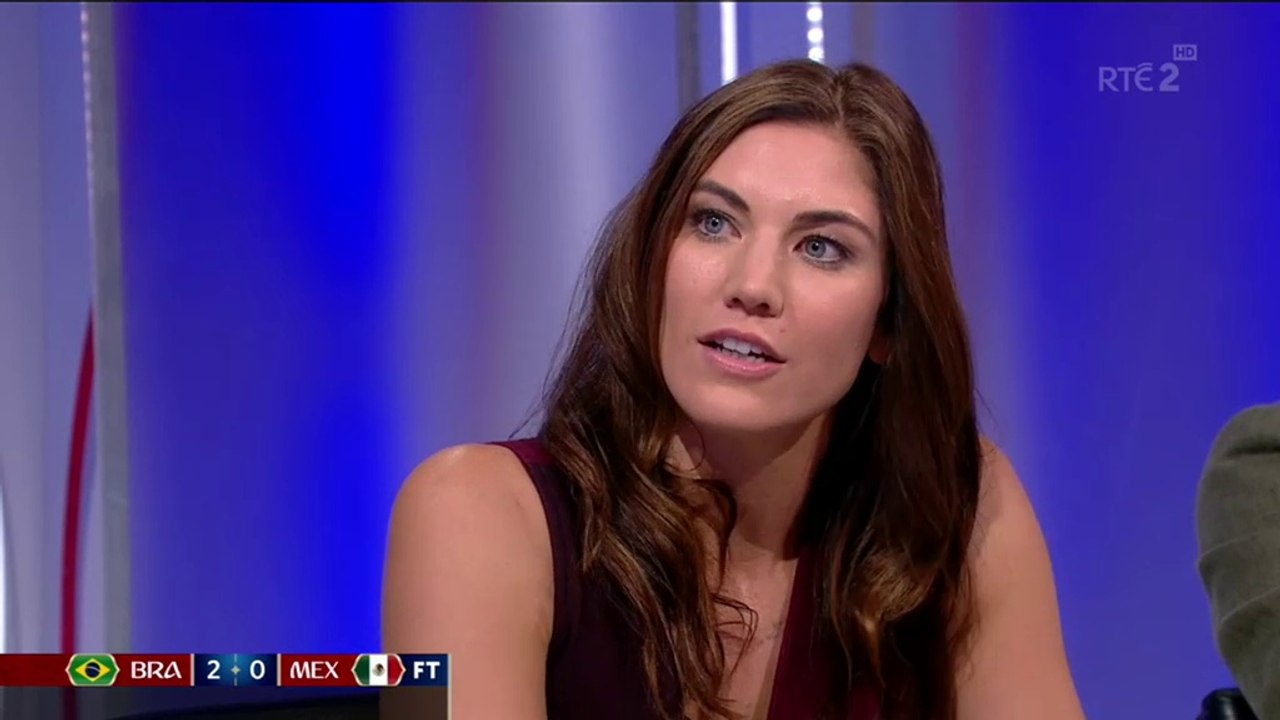 RTÉ Sport - Hope Solo on Neymar's "unacceptable" behaviour (2/7/18) (576p)