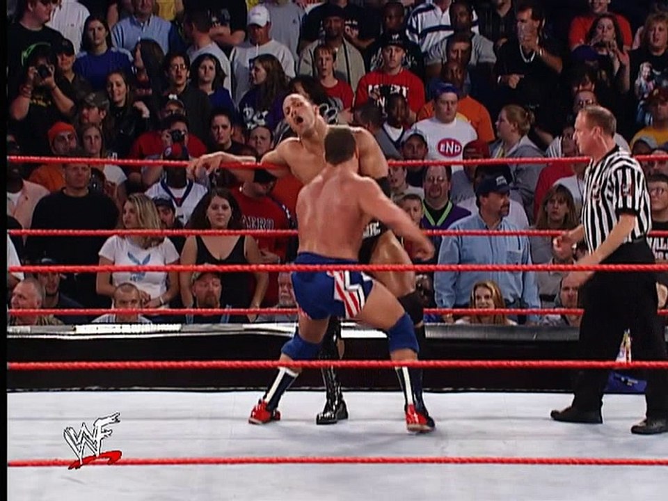 The Rock - Rock Bottom on Kurt Angle