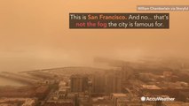 San Francisco an eerie orange as wildfires rage around the city