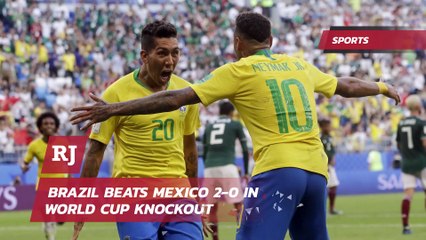 Brazil Beats Mexico 2-0 in World Cup Knockout