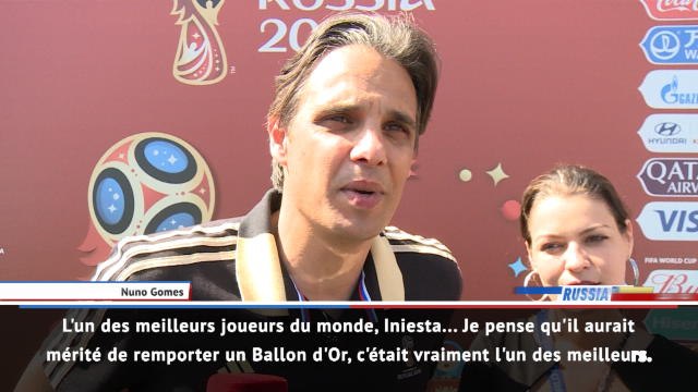 Coupe du Monde 2018 - Nuno Gomes : Iniesta aurait mérité un Ballon d'Or